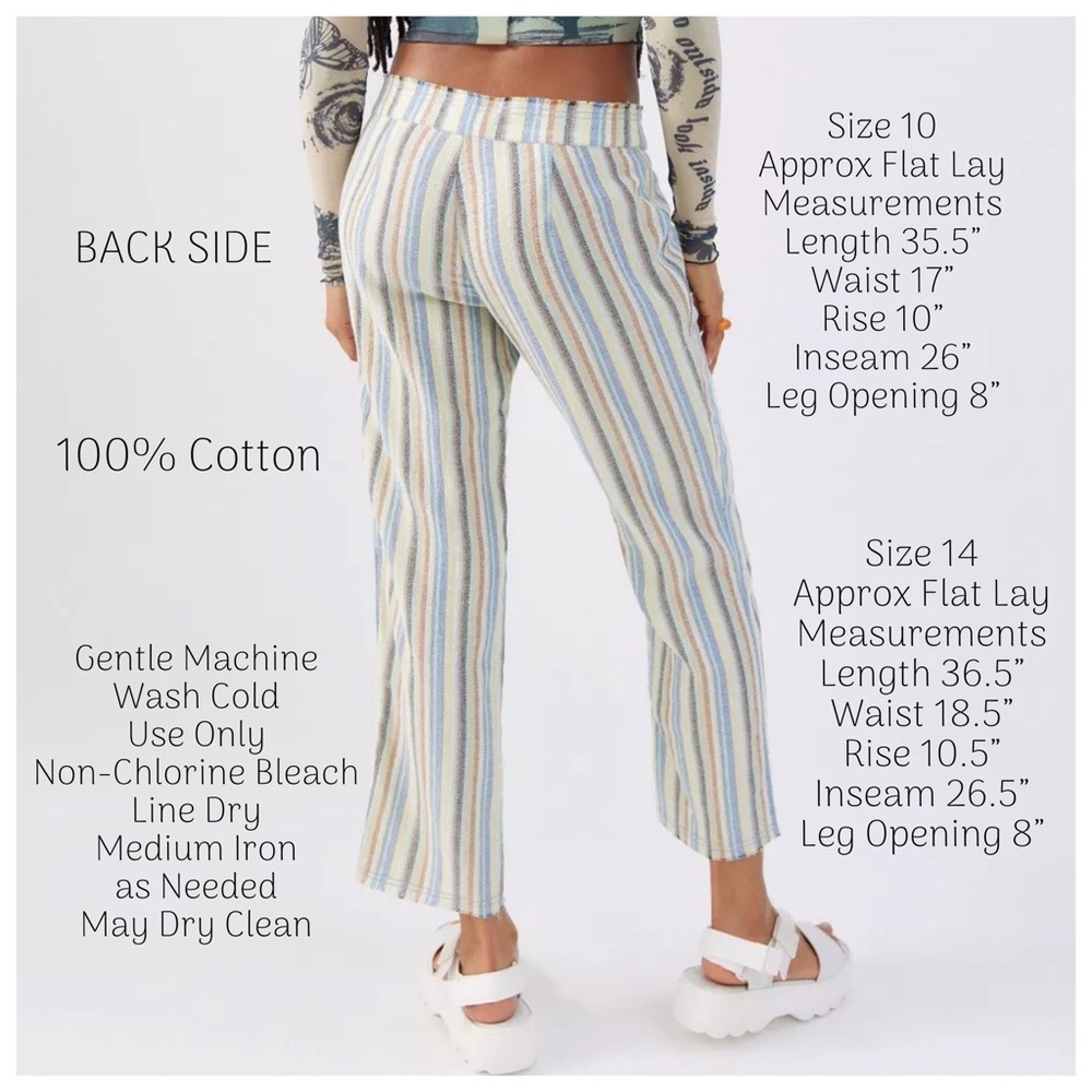 Urban Outfitters Anya Yarn-Dyed Trouser Pants - Picture 4 of 6